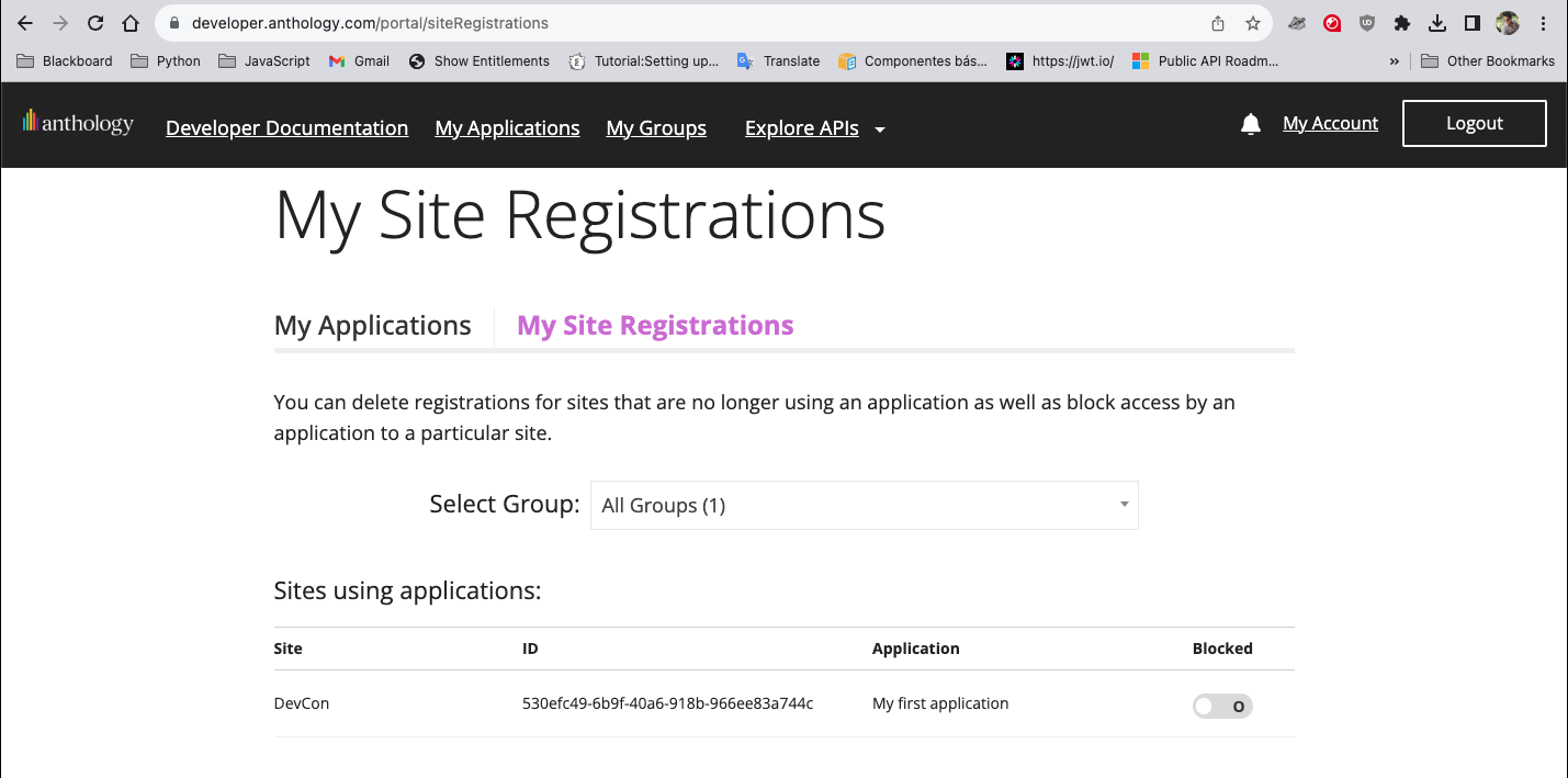 Registrations