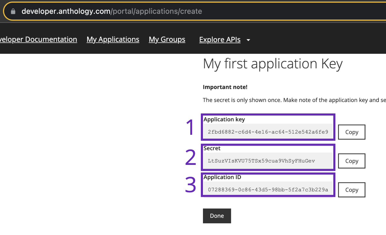 Registering a REST application