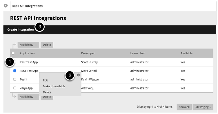 REST API Integrations