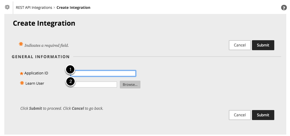Create REST integration
