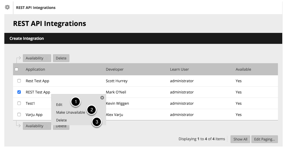 managing your rest integration